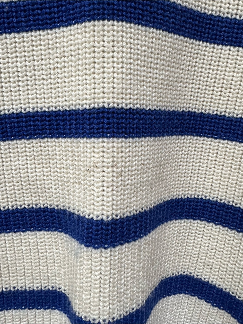 COS Cream Sweater with Blue Breton Stripes - Picture 3 of 5